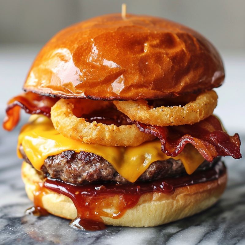 Hawaiian Burger at Cafetería Serie 54