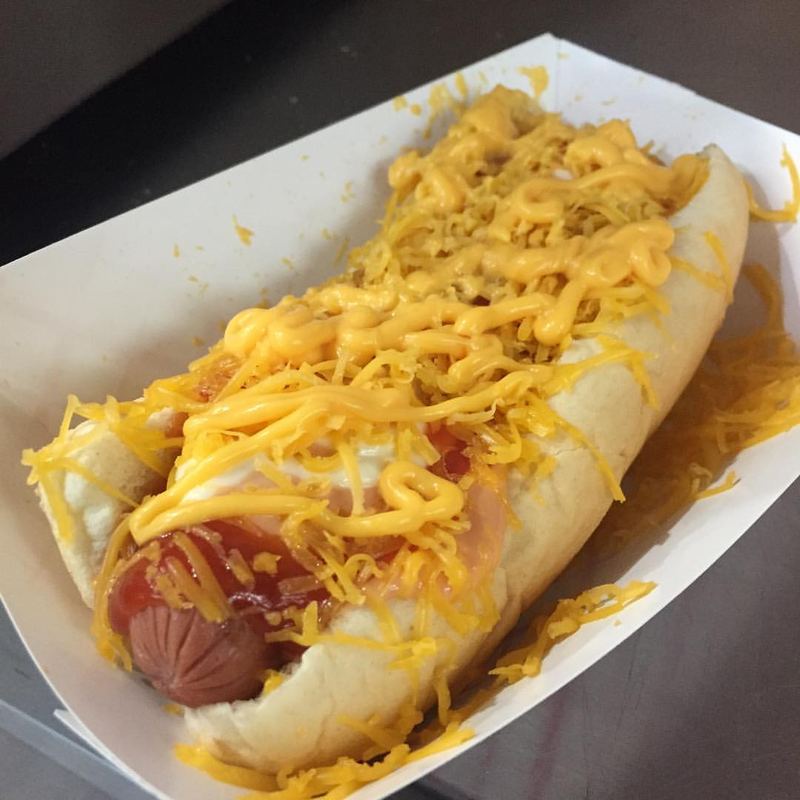 Dominican Hot Dog at Cafetería Serie 54